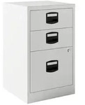 Bisley H&auml;ngeregistraturschrank 3 Sch&uuml;be verkehrswei&szlig;