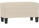 vidaXL Sitzbank Creme 70x35x41 cm Mikrofasergewebe
