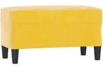 vidaXL Sitzbank Gelb 70x35x41 cm Samt