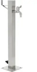 vidaXL Garten-Wassers&auml;ule Edelstahl Quadratisch 65 cm