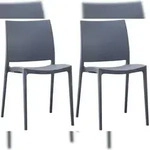 CLP 2er Set Gartenst&uuml;hle Meton grau