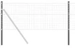 vidaXL Zaunpfosten 12 pcs Grau 120 cm Pulverbeschichteter Stahl