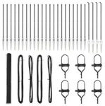 vidaXL Zaunpfosten Grau 50 x 1,6 m (25 mm Maschenweite) Stahl und PVC
