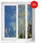 Hoberg Fenster-Moskitonetz mit Pollenschutz 150 x 130 cm - 2er-Set
