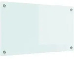 vidaXL K&uuml;chenr&uuml;ckwand Wei&szlig; 70 x 40 cm Geh&auml;rtetes Glas