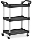 Royal Catering Servierwagen - Kunststoff / Aluminium - 3 Borde - Ablagen: 63 x...