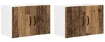 vidaXL K&uuml;chenwandschrank 2 pcs Altholz 60 x 31 x 40 cm Holzwerkstoff