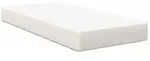vidaXL Bettmatratze mit Matratze Creme 80 x 200 cm Stoff