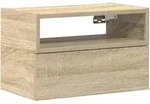 vidaXL Wand-Nachttisch Sonoma-Eiche 45x26x28,5 cm