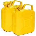 BW&reg; Kraftstoffkanister Metall Benzinkanister 2x 5 Liter - Gelb - RAL 1018 -