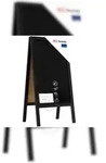 ALLboards Kundenstopper &ndash; schwarzem lackierter Holzrahmen 100x60cm