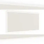 ALLboards Pinnwand, Korktafel in wei&szlig;, 80&times;40 cm, Holzrahmen &ndash; wei&szlig; lackiert