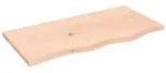 vidaXL Wandregal 80x40x2 cm Massivholz Eiche Unbehandelt