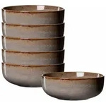 Ritzenhoff & Breker Malaga M&uuml;slischale &oslash; 15,5 cm 6er Set - Grau