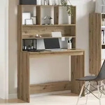 vidaXL Schreibtisch mit Regal Artisan-Eiche 102x45x148cm Holzwerkstoff
