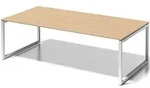 Bisley Chefarbeitsplatz/Konferenztisch Cito BxTxH 240x120x74cm ahorn/verkehrswei&szlig;