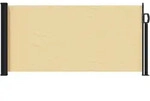 vidaXL Ausziehbares Seitenmarkise Sand 300 x 100 cm Polyester