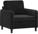 vidaXL Sessel Schwarz 60 cm Samt