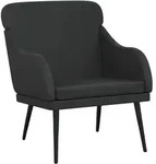vidaXL Sessel Schwarz 63x76x80 cm Kunstleder
