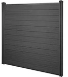 Mendler WPC-Sichtschutz Sarthe, Windschutz Zaun, WPC-Pfosten ~ Basiselement,...