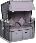 Outsunny - Rattansessel - B118 x T79 x H150 cm - grau