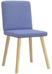 Esszimmerst&uuml;hle, 6er-Set, blauer Jeansstoff, Modell Ulysse