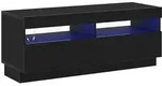 vidaXL TV-Schr&auml;nk Schwarz Eichen-Optik 100 x 35 x 40 cm Holzwerkstoff