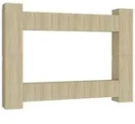 vidaXL 10-tlg. TV-Schrank-Set Sonoma-Eiche Holzwerkstoff