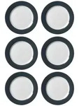 Ritzenhoff & Breker DOPPIO Teller flach 27 cm anthrazit 6er Set