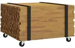 vidaXL Couchtisch Braun 60 x 60 x 38 cm Massivholz Teak