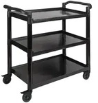 APS Servier-/ Transportwagen 108 x 50 cm, H: 96 cm, Polypropylen, schwarz