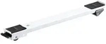 WAGNER Transporthilfe SCHIENE - 44-70 x 5 x 4 cm, ausziehbar, Stahl, wei&szlig;, R&auml;der &Oslash;