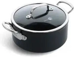 Kasserolle Barcelona pro 24 cm - 510 cl Schwarz Rund Keramik Greenpan