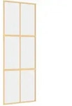 vidaXL Schiebet&uuml;r Golden 76x205 cm ESG-Klarglas und Aluminium