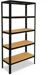 shelfplaza BLACK 180x30x60 cm Schwerlastregal in schwarz mit 5 B&ouml;den und 175 kg