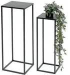 DanDiBo Blumenhocker Metall Schwarz Eckig Blumenst&auml;nder Beistelltisch 96315...