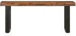 vidaXL Sitzbank 110 cm Altholz und Stahl