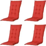 MADISON Kissen hoch Basic 4er-Set rot