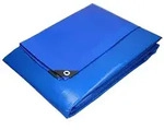 ECD Germany Abdeckplane mit &Ouml;sen 2x3 m 180g/m2 Blau aus Polyethylen