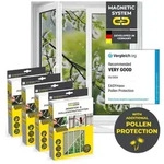 EASYmaxx Moskitonetz mit Pollenschutz mit Magnetbefestigung f&uuml;rs Fenster - 150...
