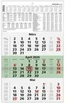 ZETTLER Dreimonatskalender 956 29,5x49cm Recycling 2026