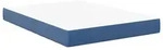 vidaXL Bettmatratze mit Matratze Blau 160 x 200 cm Stoff
