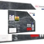 ALLboards Metallische Magnettafel, MetalBoard, DARK STONE, 60&times;40 cm +...