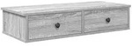 vidaXL Wandregal mit Schubladen Grau Sonoma 80x31x17 cm Holzwerkstoff