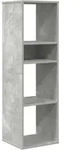 vidaXL B&uuml;cherregal Betongrau 34x31x112 cm Holzwerkstoff