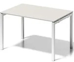 Bisley Schreibtisch Cito BxTxH 120x80x74cm grauwei&szlig; Gestell verkehrswei&szlig;
