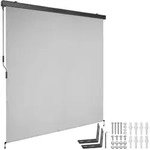 tectake Senkrechtmarkise Eloise mit 2 Wandhaltern - 180 x 250 cm hellgrau