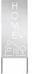 vidaXL Garten dekoratives Panel Silber 50 x 140 cm Edelstahl