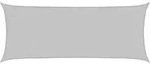 vidaXL Sonnensegel Hellgrau 5x2 m 100% Polyester Oxford
