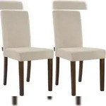 CLP 2er Set Esszimmerstuhl Ina Cord hellbraun/antik-dunkel